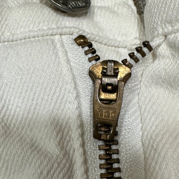 Vintage | Jeanjer Jeans | Diffusion Mini Skirt | White Denim | Size 3/4 - Picture 5 of 15